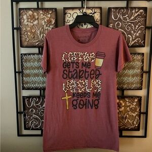 Love and Faith ladies tee shirt medium